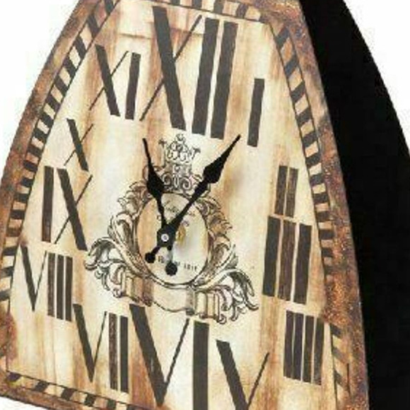 Kettle Bell Clock Industrial Metal Wall Mantel Desk Shelf 9x12.7" NEW - Picture 2 of 13